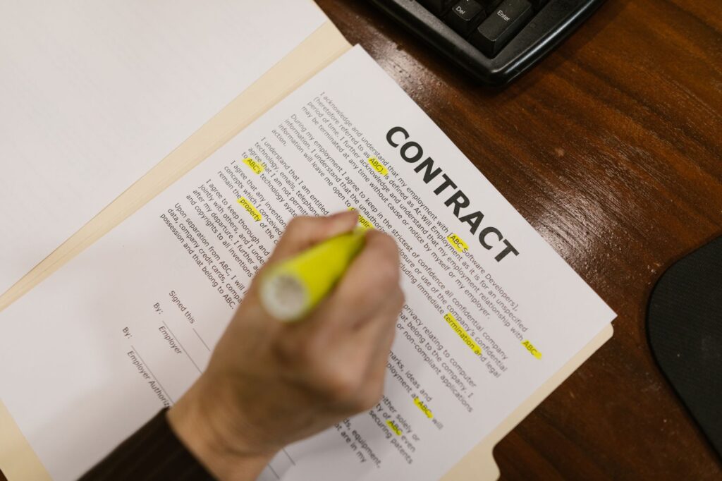 Contratto di mandato per un call center affiliato
